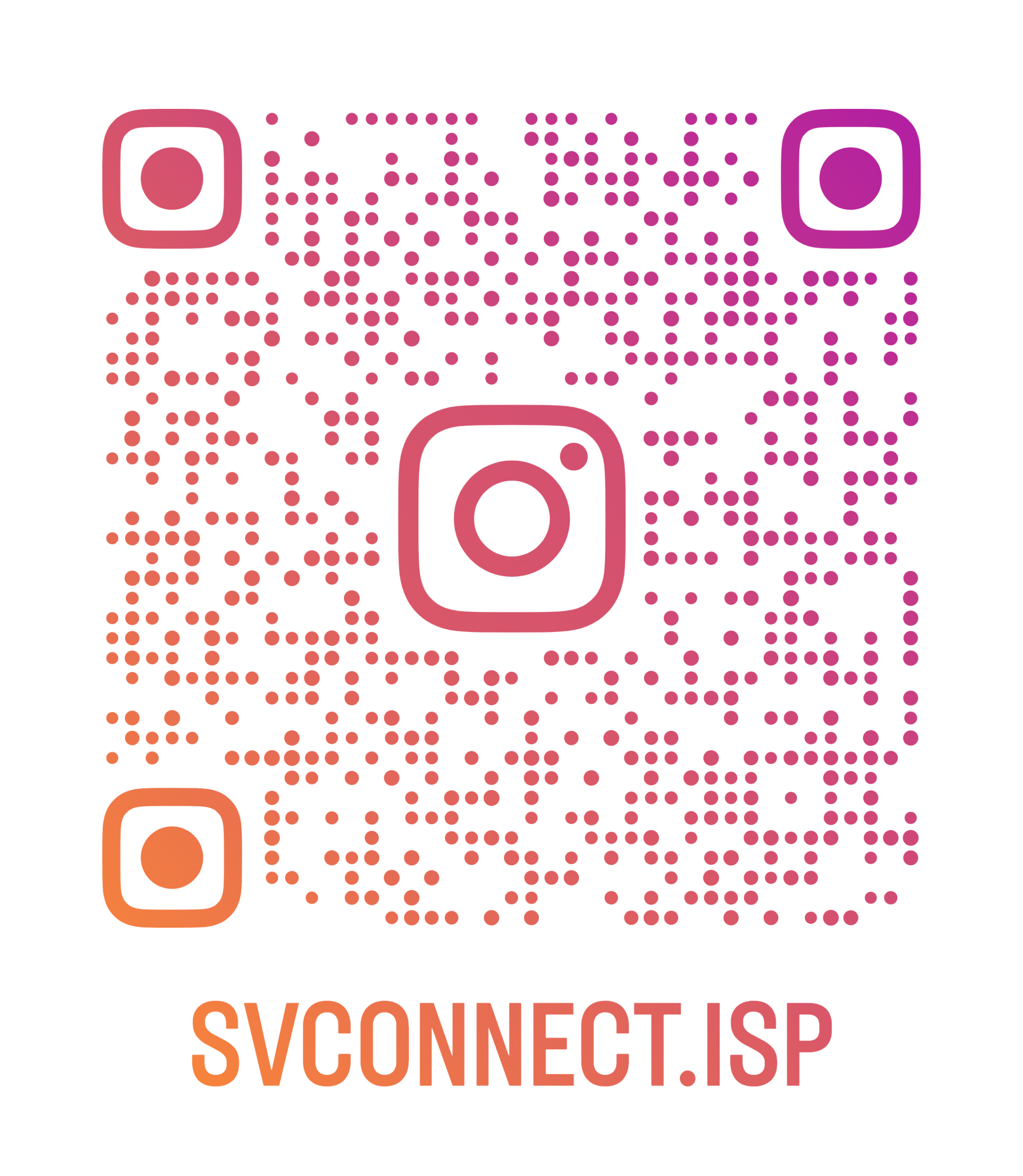 QR Code do Instagram @svconnect.isp
