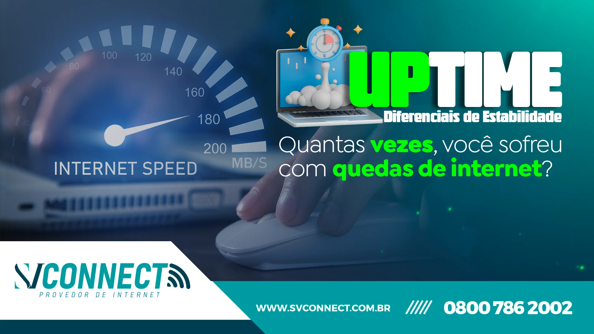 Provedores SV Connect: diferenciais de estabilidade e uptime garantido