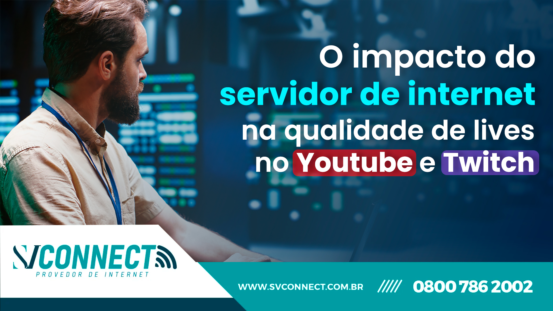 O impacto do servidor de internet na qualidade de lives no Youtube e Twitch 