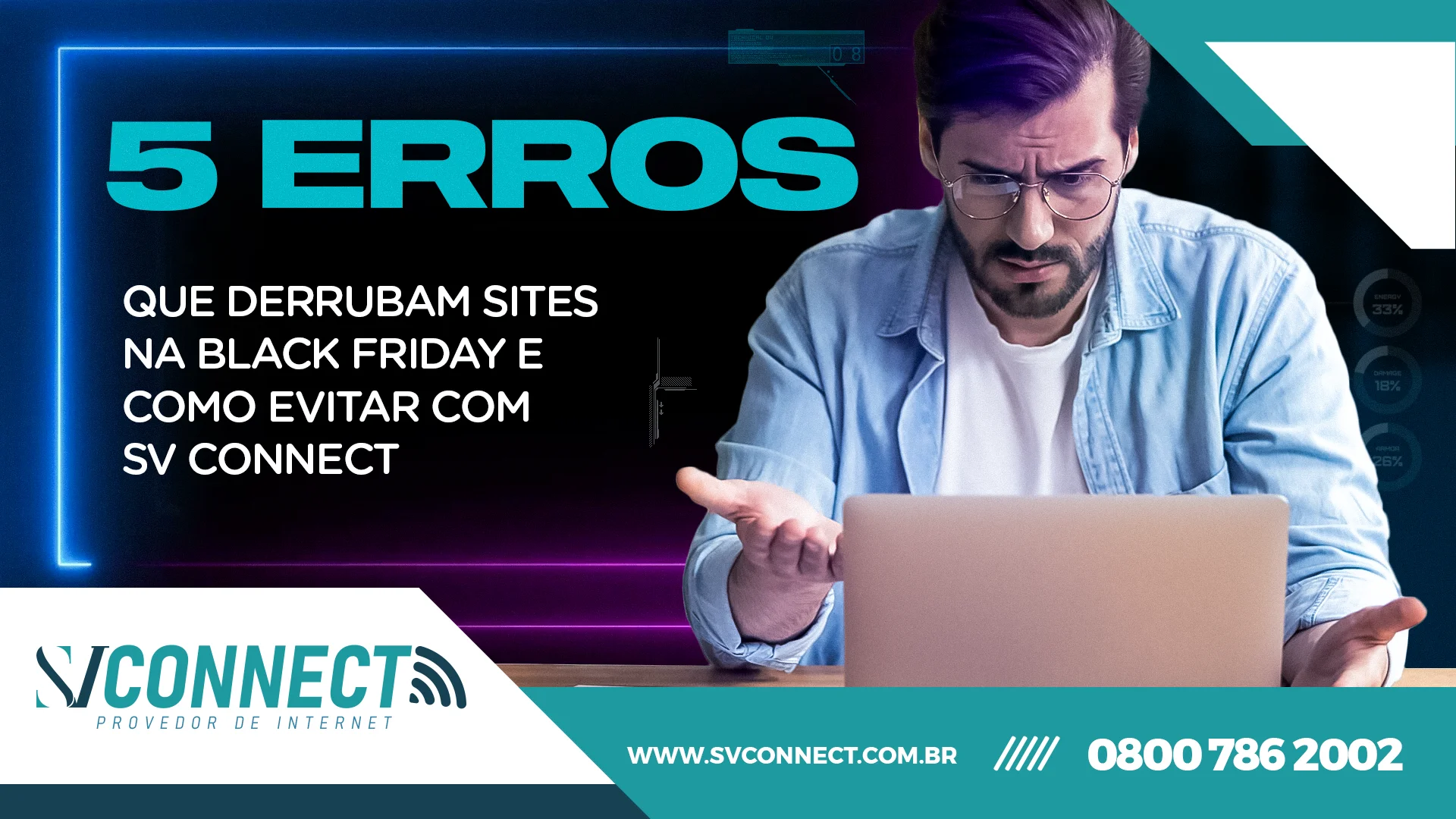 5 erros que derrubam sites na Black Friday e como evitar com SV Connect