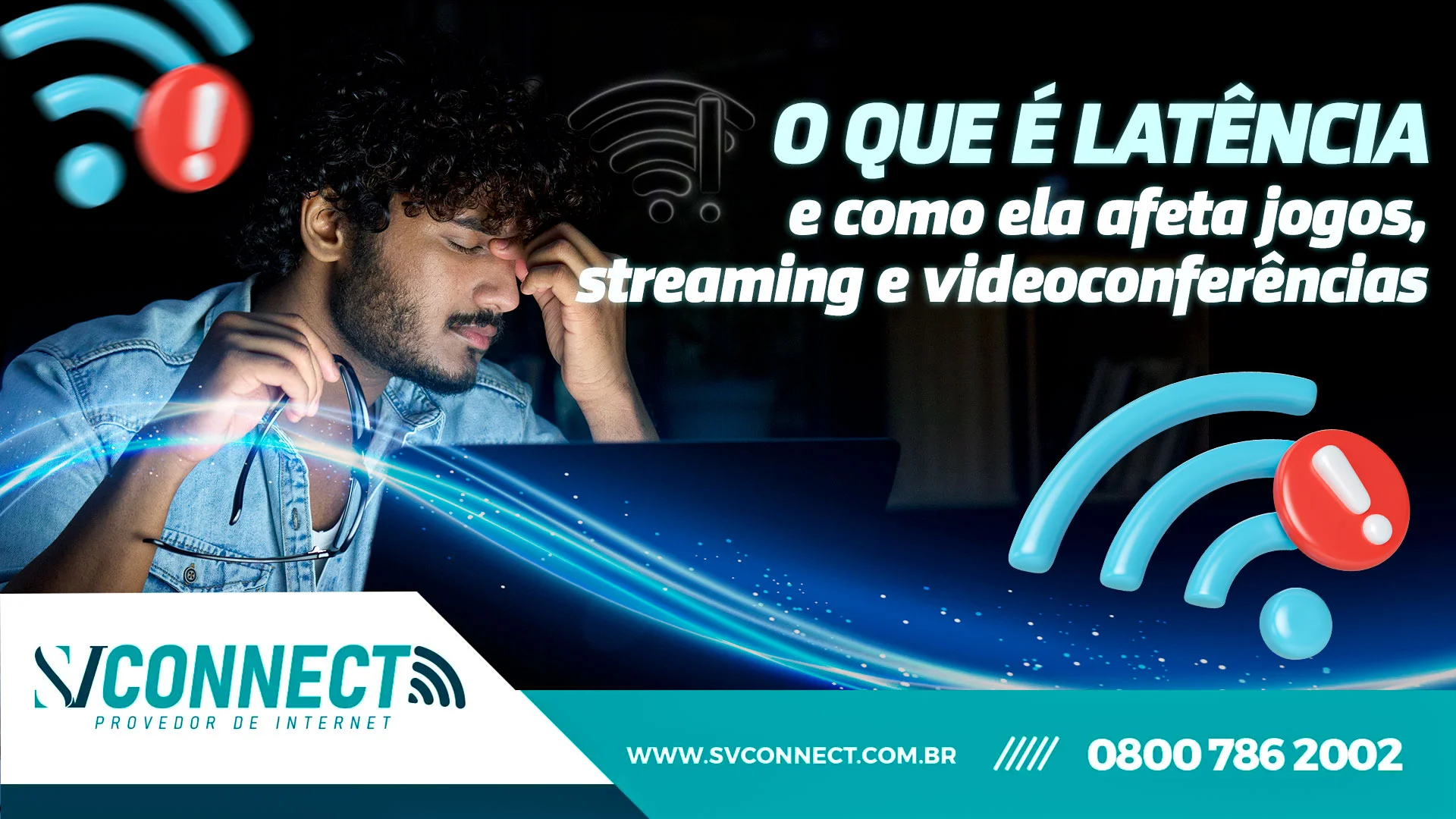 Latência da internet