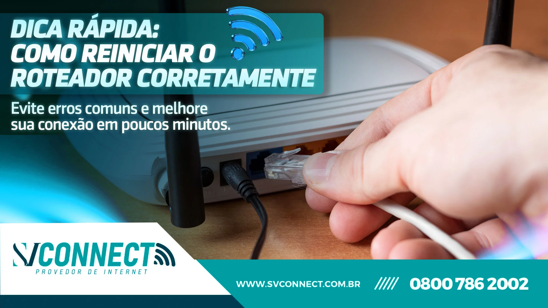 reiniciar o roteador